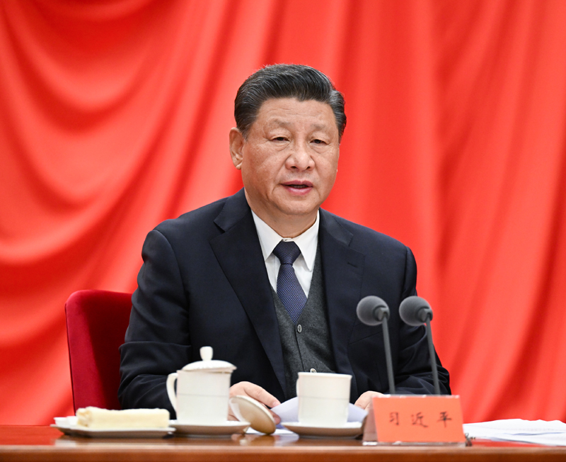 1月18日，中共中央總書記、國家主席、中央軍委主席習(xí)近平在中國共產(chǎn)黨第十九屆中央紀(jì)律檢查委員會第六次全體會議上發(fā)表重要講話。新華社記者 李學(xué)仁 攝 